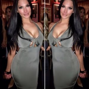 NOOKIE OLIVE GREEN DRESS - Worn one! Size small